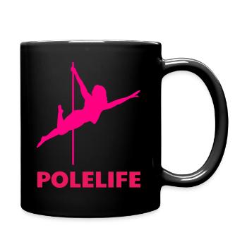 Pole Dance Stangentänzerin - Tasse einfarbig - Schwarz - Rechts