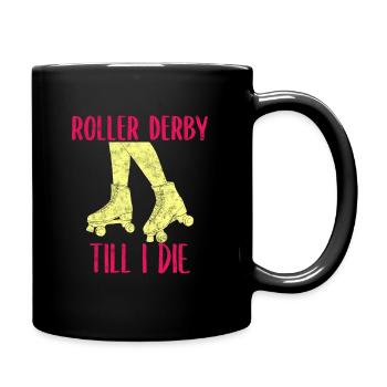 Sportarten Inlineskater - Tasse einfarbig - Schwarz - Rechts