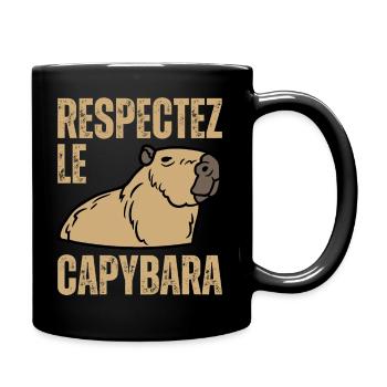 Respectez Le Capybara Ok I Pull Up Capibara Animal - Mug uni - noir - Droite