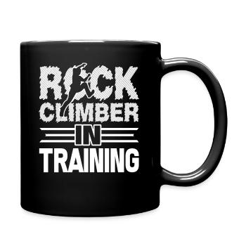 Rock Climbing Rock Climber In Training - Full Colour Mug - black - Right