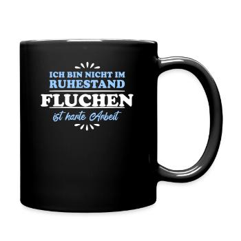Retirement Pensioner Pensioner Swearing - Full Colour Mug - black - Right