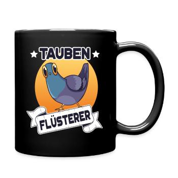 Pigeons, Whisperers, Carrier pigeons, Pigeon fanciers - Full Colour Mug - black - Right
