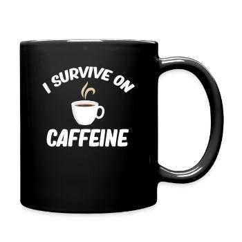 Ich Überlebe Im Leichenkrankenhaus Des - Tasse einfarbig - Schwarz - Rechts