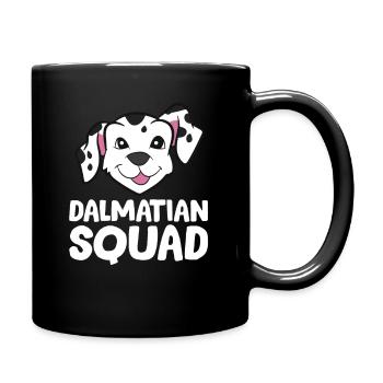 Dalmatiner - Dalmatian Squad - Tasse einfarbig - Schwarz - Rechts