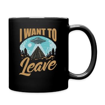 Pyramides d’extraterrestres abandonnés extraterrestres - Mug uni - noir - Droite