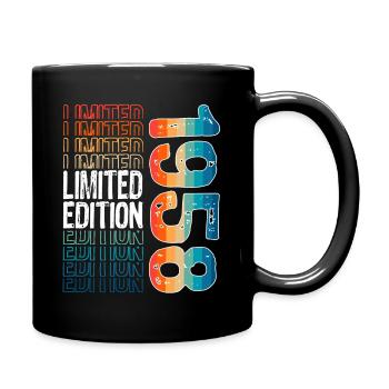 Limited Edition Since 1958 Birthday Vintage 1958 - Full Colour Mug - black - Right