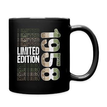 Limited Edition since 1958 Birthday Vintage 1958 - Full Colour Mug - black - Right