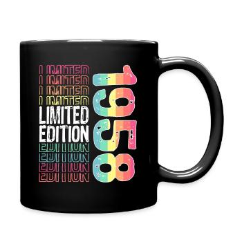 Limited Edition Since 1958 Birthday Vintage 1958 - Full Colour Mug - black - Right