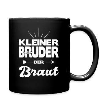 Kleiner Bruder Der Braut Hochzeit Heirat Kostüm - Tasse einfarbig - Schwarz - Rechts