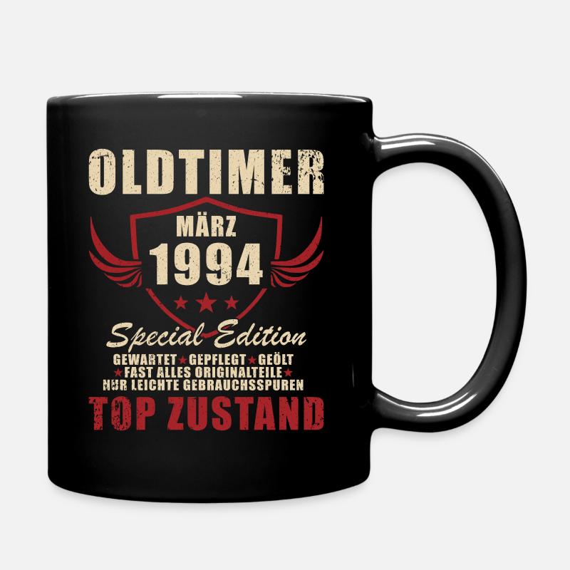 30. Geburtstag Geschenk Original März 1994 - Tasse einfarbig - Schwarz