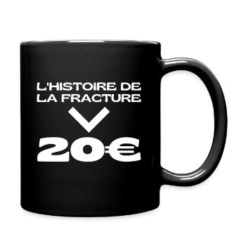 Pied Cassé Bras Cassés Jambe Cassée Rétablissement - Mug uni - noir - Droite