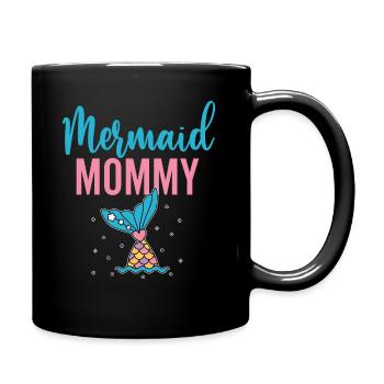 Chemise de fête d’anniversaire sirène pour fille maman maman - Mug uni - noir - Droite
