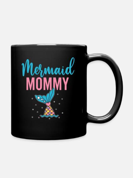 Chemise de fête d’anniversaire sirène pour fille maman maman - Mug uni - noir
