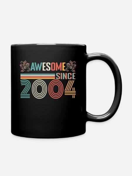 Anniversaire 2004 depuis 2004 Millésime 2004 - Mug uni - noir