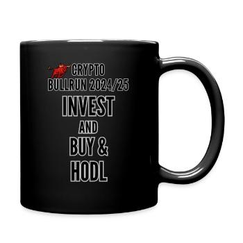 Krypto Bitcoin Altcoin Bullrun 2024 25 HODL IT - Tasse einfarbig - Schwarz - Rechts