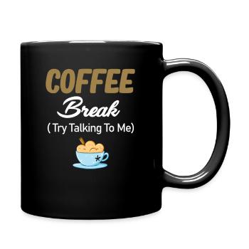 Pause café Essayez en 10 minutes Espresso - Mug uni - noir - Droite