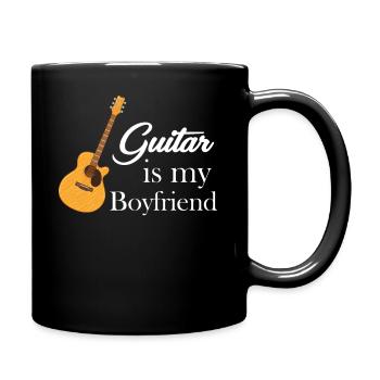 La guitare est mon amie, guitariste, musicienne, - Mug uni - noir - Droite