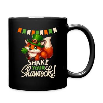 Fox St. Patrick’s Day Irlande Trèfle irlandais - Mug uni - noir - Droite