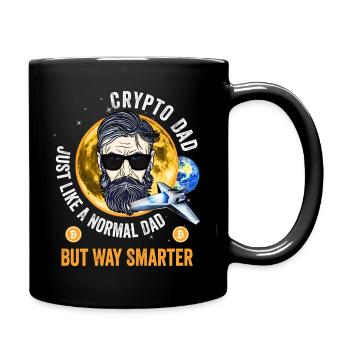 Crypto Dad like a normal Dad - Full Colour Mug - black - Right