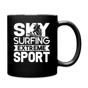 Sky Surfing Sky Surfing Extreme Sport - Full Colour Mug - black - Right