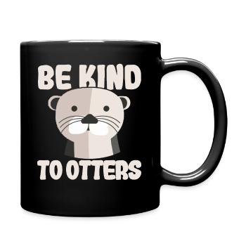 Être enfant loutre drôle cadeau - Mug uni - noir - Droite