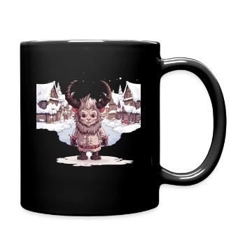 Kawaii Krampus Masque de perruque T-shirt Krampus - Mug uni - noir - Droite