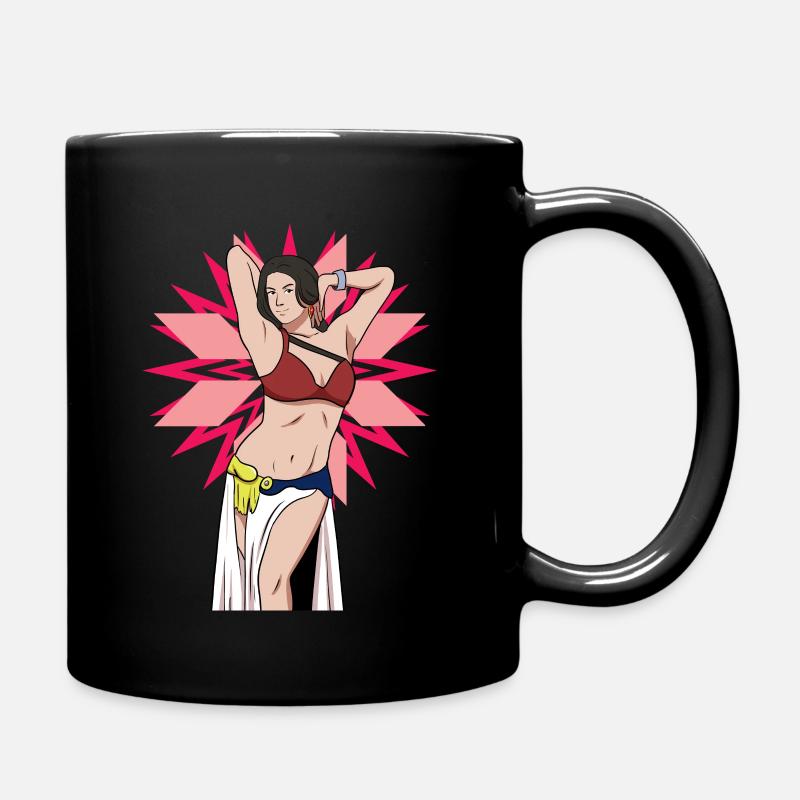 Bauchtänzer Illustration Bauchtänzer Ausbilder - Tasse einfarbig - Schwarz