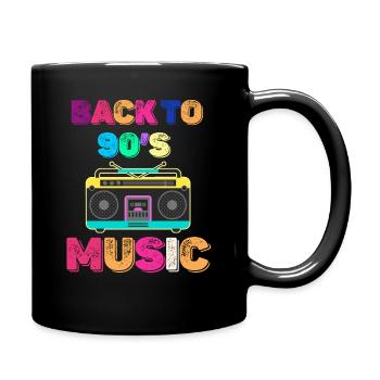 Back to 90s Music Lovers Boomer - Full Colour Mug - black - Right