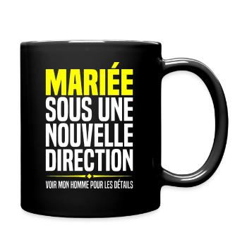 Future Mariée Femme Enterrement Vie Fille Mariage - Mug uni - noir - Droite