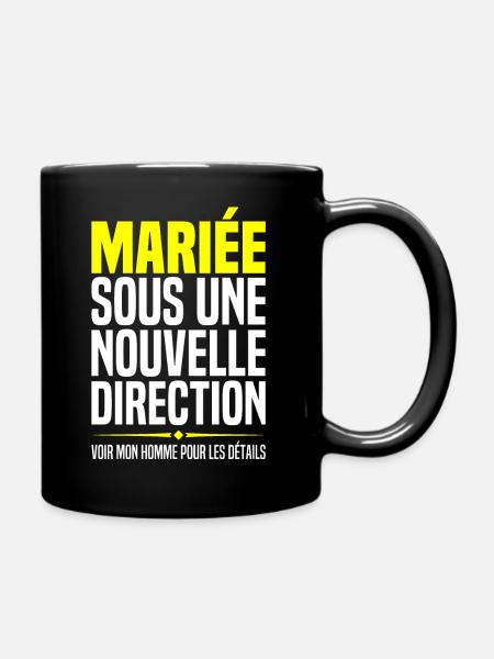 Future Mariée Femme Enterrement Vie Fille Mariage - Mug uni - noir