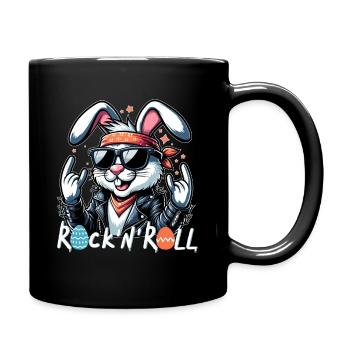 Lapin de Pâques Rock n Roll Oeufs De Pâques Lunettes De Soleil Cool - Mug uni - noir - Droite