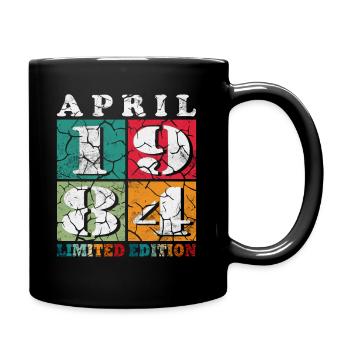 40 ans Année de naissance 1984 Né en avril 1984 - Mug uni - noir - Droite