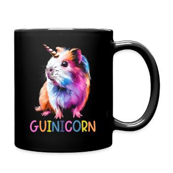 Cochon d’Inde Licorne Guinicorne - Mug uni - noir - Droite