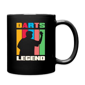 Dart Legende - Tasse einfarbig - Schwarz - Rechts