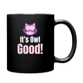 Es Ist Eule Gut! Wortspiele Halloween-kostüm - Tasse einfarbig - Schwarz - Rechts