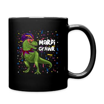 Mardi Grawr Mardi Gras - Tasse einfarbig - Schwarz - Rechts