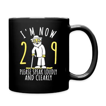 29e anniversaire 29er 29e J’ai 29 ans maintenant - Mug uni - noir - Droite