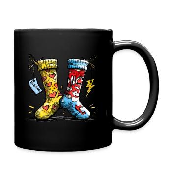 Chaussettes assorties pour la vie - Mug uni - noir - Droite