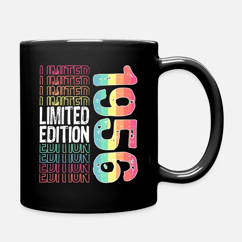 Limited Edition seit 1956 Geburtstag Vintage 1956 - Tasse einfarbig - Schwarz