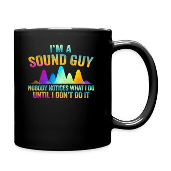 Le gars du son n’est pas un magicien - Mug uni - noir - Droite