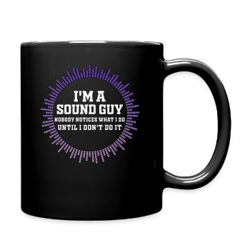 Le gars du son n’est pas un magicien - Mug uni - noir - Droite