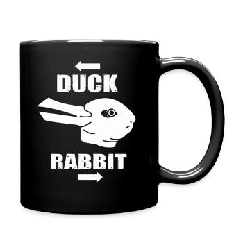 Wittgensteins Hasen-Enten-Illusion - Tasse einfarbig - Schwarz - Rechts