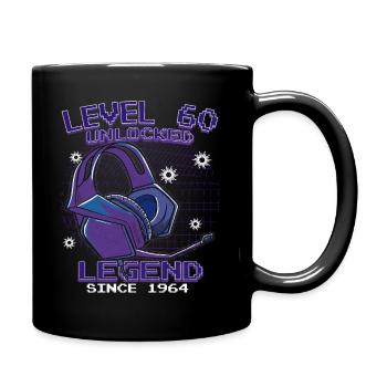 Level 60 Unlocked Legendary since 1964 - Full Colour Mug - black - Right