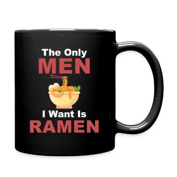 Les seuls hommes que je veux, c’est - Mug uni - noir - Droite