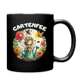 Jardin Jardin Fée, Jardinier, Fleurs, Lotissement - Mug uni - noir - Droite
