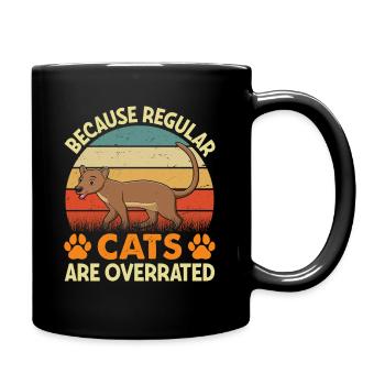 Fossa Predator Chat de Madagascar - Mug uni - noir - Droite