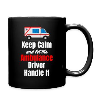 Gardez votre calme et laissez le - Mug uni - noir - Droite