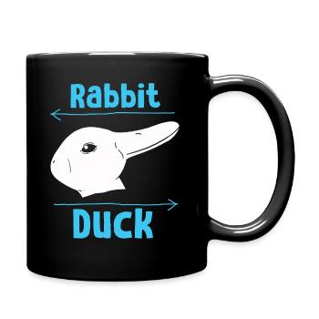Wittgensteins Hasen-Enten-Illusion - Tasse einfarbig - Schwarz - Rechts
