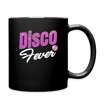 Disco Fever Lover Classic Groovy Vintage Jukebox - Full Colour Mug - black - Right