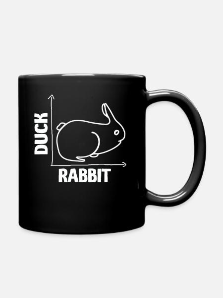 Wittgenstein lapin canard illusion - Mug uni - noir